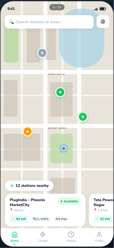 MinGo station finder map
